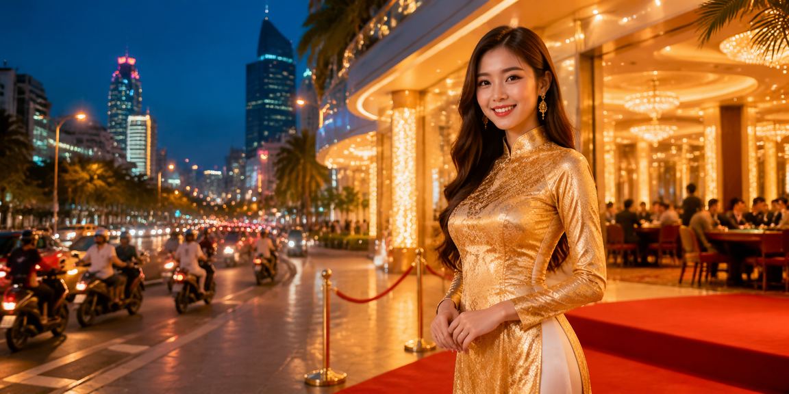 Trò chơi bài truyền thống Việt Nam tại TP.HCM với trang phục áo dài